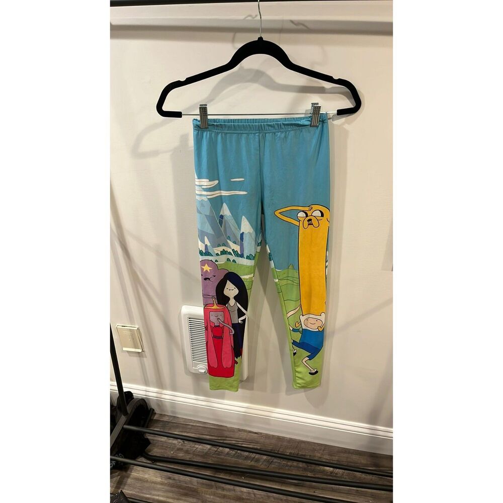 Cartoon Network Adventure Time Leggings M Finn Jake Princess Bubblegum Marceline